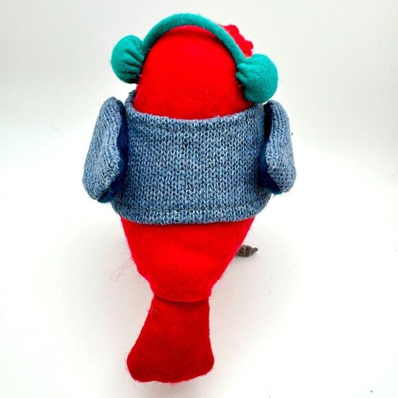 Target Handmade Festive Bird Plush With Sweater & Earmuffs 6 Inch Christmas - Picture 5 of 6
